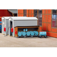 Auhagen 11478 Corrugated iron shed for oil storage, H0