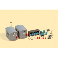 Auhagen 11478 Corrugated iron shed for oil storage, H0