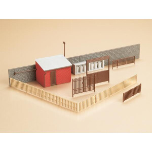 Auhagen 12256 Gates with building accessories, H0/TT