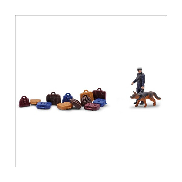 Busch 79872 Action Set: Transportpolizei mit Schäferhund, H0