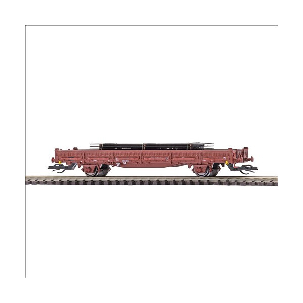 Busch 31515 Flachwagen Ks 3300 mit Rungen, mit Stahlplatten, DR, Ep.IV  , TT