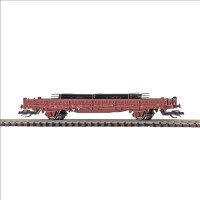 Busch 31515 Flachwagen Ks 3300 mit Rungen, mit Stahlplatten, DR, Ep.IV  , TT