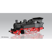 Piko 47151 Dampflok BR 91.3 DR, Epoche III, mit Sound, TT