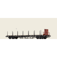 Brawa 51341 Drehgestellflachwagen SSl der DRG, Epoche II, H0