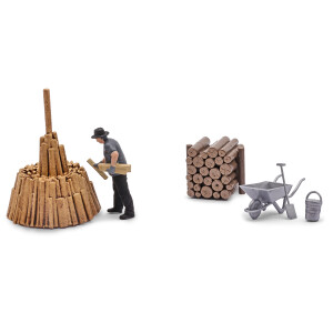 Busch 79941 Action Set: Holz schichten, H0