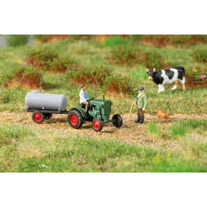 Auhagen 43697 Deutz-Schlepper F1M414 mit Anhänger, TT