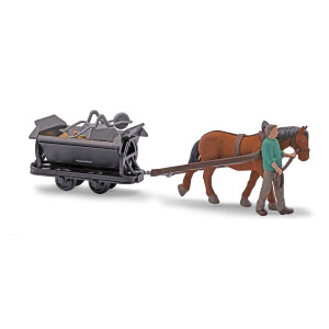 Busch 12456 Action Set: Pferdebahn, H0