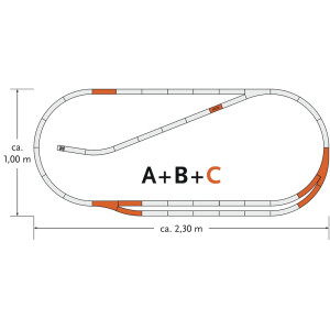 Roco 61102 Gleis-Set C, H0