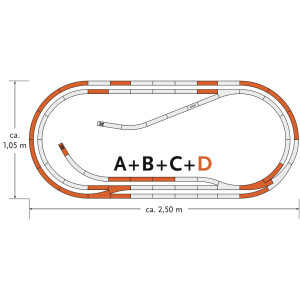 Roco 61103 Gleis-Set D, H0