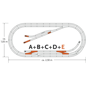 Roco 61104 Gleis-Set E, H0