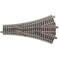 Roco 61160 Dreiwegeweiche 22,5°, symmetrisch - Länge 200 mm, H0