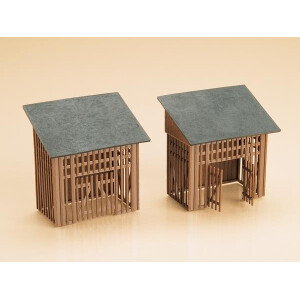 Auhagen 42636 2 sheds, H0/TT