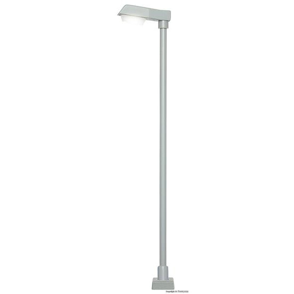Viessmann 60921 Straßenleuchte modern, Kontaktstecksockel, LED weiß, 100 mm hoch, H0