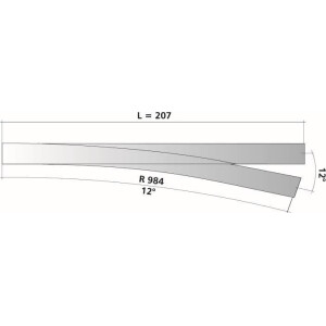 Tillig 83342 Weiche EW 3 links 12°, TT
