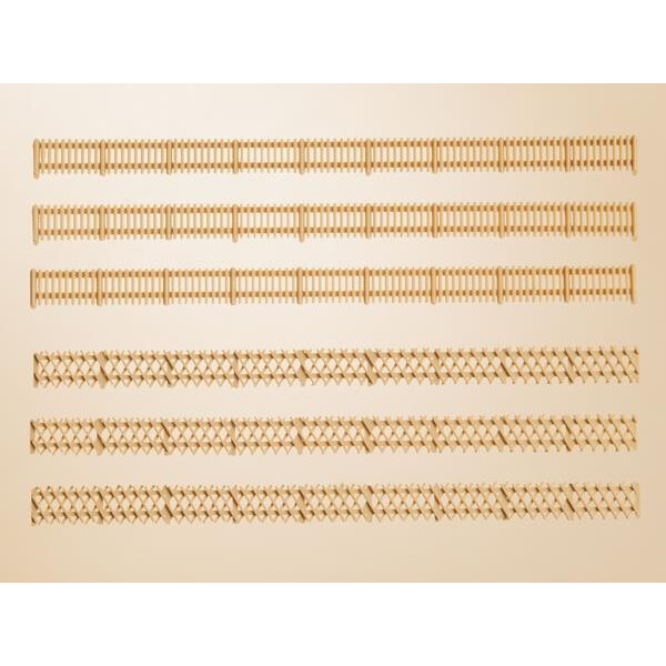 Auhagen 44626 Kreuz- und Lattenzaun, N