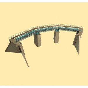 Auhagen 13325 Stahlbrücke im Bogen, TT