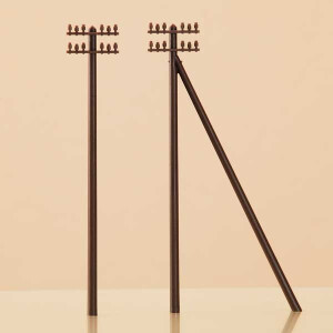 Auhagen 43586 12 telegraph poles, TT