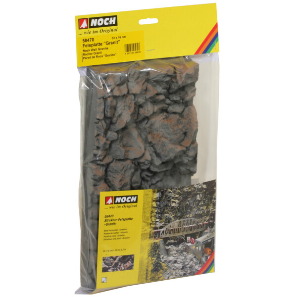 Noch 58470 Felsplatte "Granit", 32 x 16 cm, TT - H0