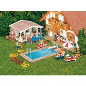 Faller 180542 Swimming pool and utility shed, H0