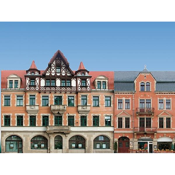Auhagen 42501 Set of 5 townhouse facades, H0/TT
