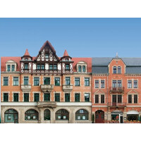 Auhagen 42501 Set of 5 townhouse facades, H0/TT