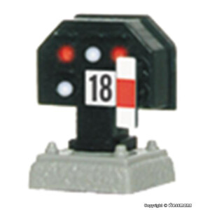 Viessmann 4018 Licht-Sperrsignal, nieder, H0