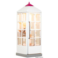 Viessmann 1372 Telefonzelle Telekom geschlossen mit LED-Beleuchtung, H0