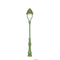 Viessmann 6011 Standard gas lamp green, LED warm-White, H0
