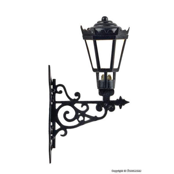 Viessmann 6074 Wandlaterne, LED warmweiß, H0