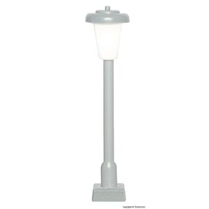 Viessmann 60801 Straßenleuchte modern, Kontaktstecksockel, LED weiß, 49 mm hoch, H0