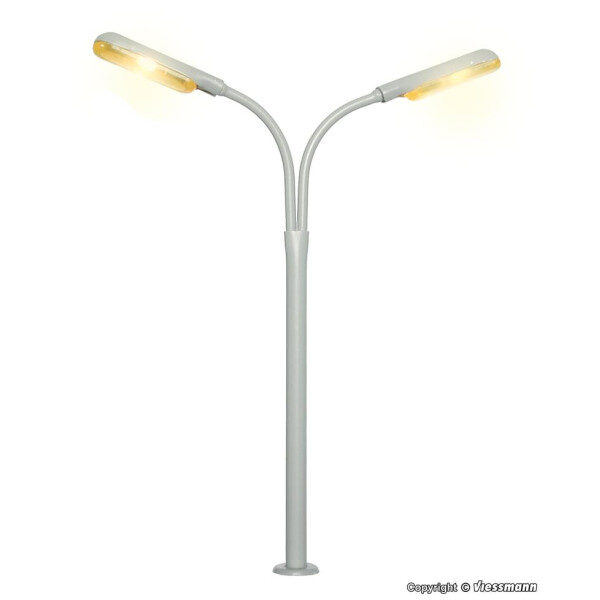 Viessmann 6096 Whip street light double, 2 LEDs yellow, H0