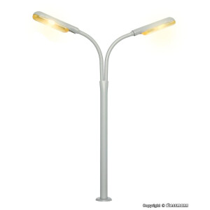 Viessmann 6096 Peitschenleuchte doppelt, 2 LEDs gelb, 100...