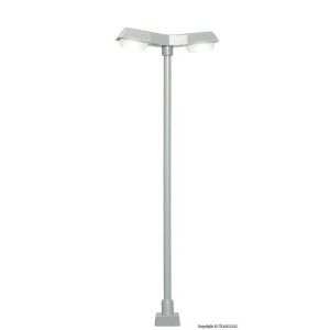Viessmann 60971 Street light modern, double, with plug-in socket, 2 LEDs White, H0