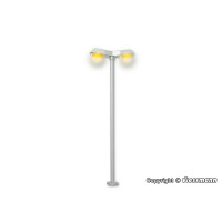 Viessmann 6098 Straßenleuchte modern, doppelt, 2 LEDs gelb, 100 mm hoch, H0