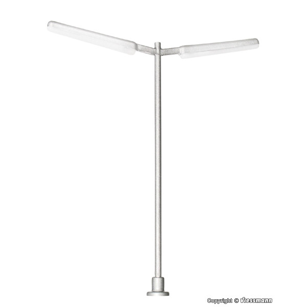 Viessmann 6999 Slim street lamp double, 2 LEDs white, TT