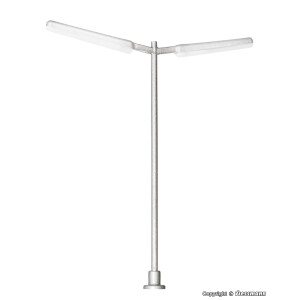 Viessmann 6999 Schlanke Straßenleuchte doppelt, LED...