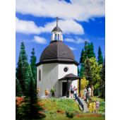 Vollmer 42412 Silent Night Memorial Chapel with lighting, artificial snow, functional kit, H0