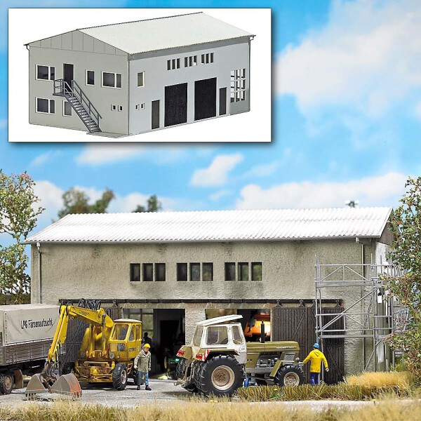 Busch 1411 Concrete garage, H0