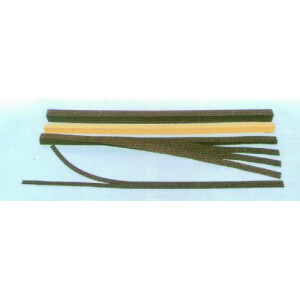 Heki 3188 Korkgleisbett, dunkel, 3,6 m, TT - H0m