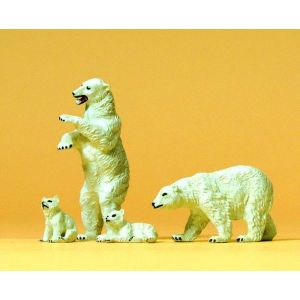 Preiser 20384 Polar bears, H0
