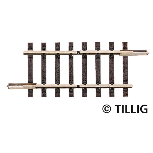 Tillig 83150 Trenngleis, Länge 41,5 mm, beidseitig getrennt (ohne Anschlüsse), TT